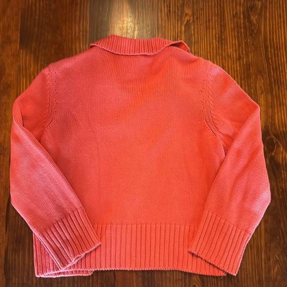 Stunning Cropped Talbots Salmon Cardigan - Picture 2 of 3